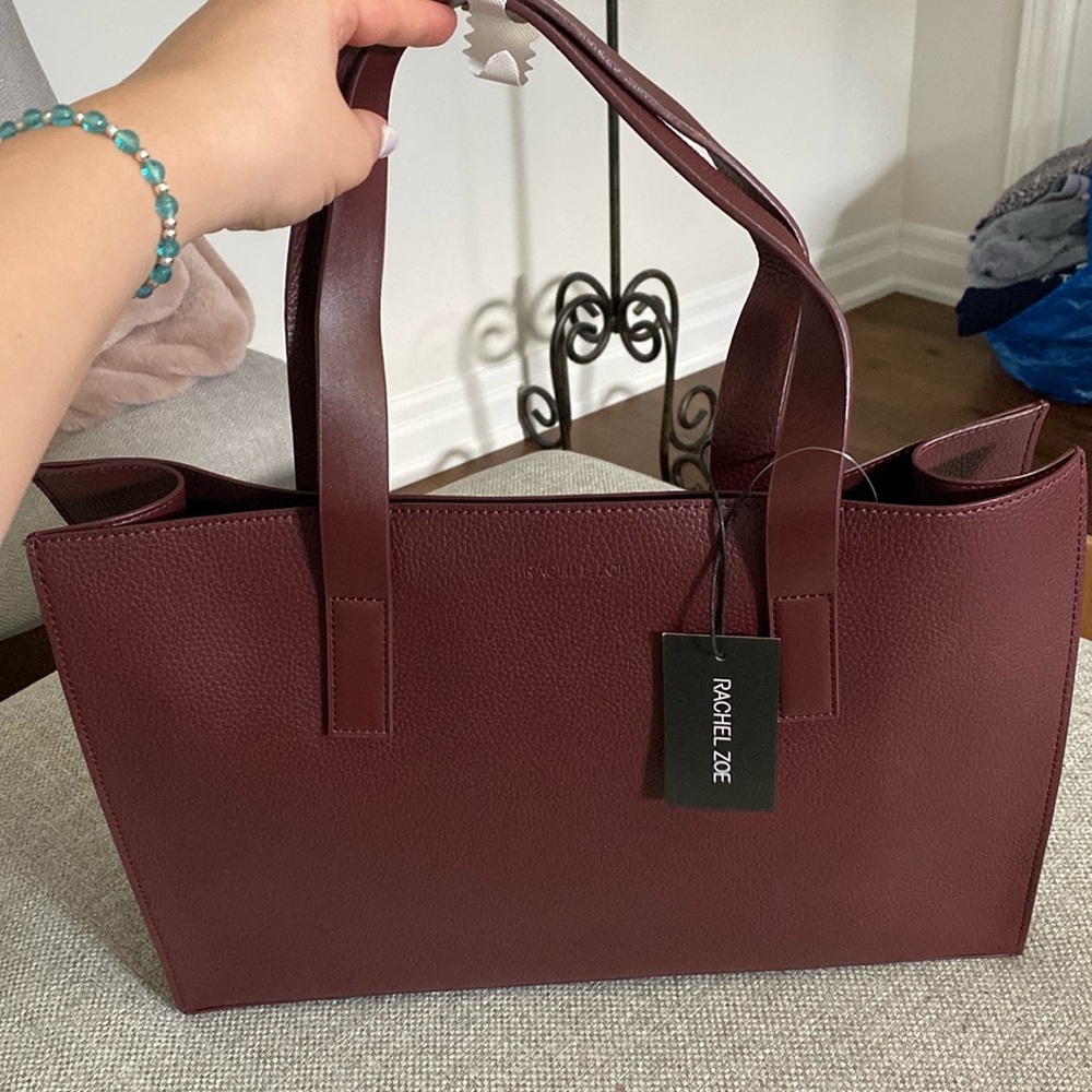 Rachel Zoe burgundy tote bag. BNWT